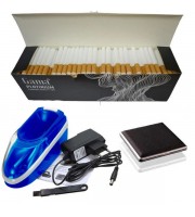 Набор для набивки сигарет "Асс" — гильзы,  електро машинка, портсигар